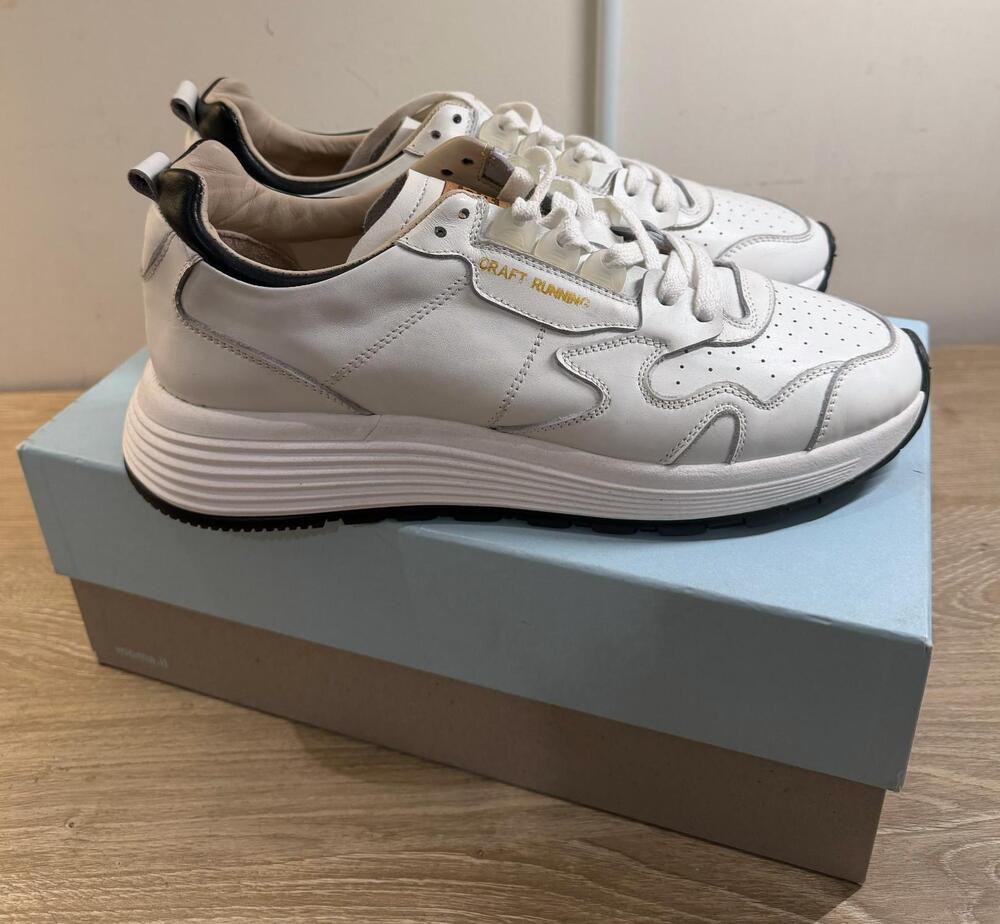 NEW MOMA SHOES men's running sneakers in white
